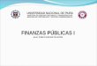 UNIVERSIDAD NACIONAL DE PIURA MAESTRIA EN CIENCIAS CONTABLES Y FINANCIERAS CON MENCION EN CONTABILIDAD Y GESTION GUBERNAMENTAL FINANZAS PÚBLICAS I Econ