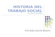 HISTORIA DEL TRABAJO SOCIAL Dra. Patricia Casta±eda Prof.Ketty Cazorla Becerra