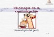 Psicología de la comunicación Semiología del gesto P. R