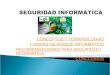 CONCEPTOS Y TERMINOLOGIAS FORMAS DE ATAQUE INFORMATICO RECOMENDACIONES PARA SEGURIDAD INFORMATICA CONCLUSION