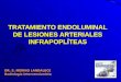 TRATAMIENTO ENDOLUMINAL DE LESIONES ARTERIALES INFRAPOPLÍTEAS DR. S. MERINO LANDALUCE Radiología Intervencionista