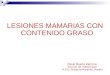 LESIONES MAMARIAS CON CONTENIDO GRASO Oscar Bueno Zamora Sección de Maternidad H.G.U. Gregorio Marañón, Madrid