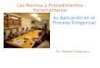 Las Normas y Procedimientos Parlamentarios Su Aplicación en el Proceso Dirigencial Dr. Mauro Canario L