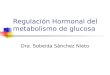 Regulación Hormonal del metabolismo de glucosa Dra. Sobeida Sánchez Nieto