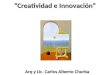 Creatividad e Innovación Arq y Lic. Carlos Alberto Churba Arq y Lic. Carlos Alberto Churba