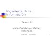 UAdeC-FIME AGVM-20071 Ingeniería de la Información Sesión 4 Alicia Guadalupe Valdez Menchaca