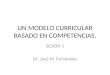 UN MODELO CURRICULAR BASADO EN COMPETENCIAS. SESIÓN 1 Dr. José M. Fernández