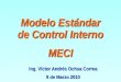 Ing. Víctor Andrés Ochoa Correa 9 de Marzo 2010 Modelo Estándar de Control Interno MECI