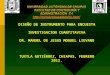 DISEÑO DE INSTRUMENTO PARA ENCUESTA INVESTIGACION CUANTITAVIVA DR. MANUEL DE JESUS MOGUEL LIEVANO TUXTLA GUTIÉRREZ, CHIAPAS, FEBRERO 2012