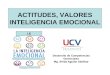 ACTITUDES, VALORES INTELIGENCIA EMOCIONAL Desarrollo de Competencias Gerenciales Mg. Ahida Aguilar Saldívar I.E