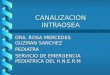 CANALIZACION INTRAOSEA DRA. ROSA MERCEDES GUZMAN SANCHEZ PEDIATRA SERVICIO DE EMERGENCIA PEDIATRICA DEL H.N.E.R.M