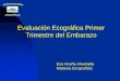 Evaluación Ecográfica Primer Trimestre del Embarazo Eva Acuña Ahumada Matrona Ecografista
