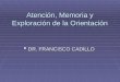 Atención, Memoria y Exploración de la Orientación DR. FRANCISCO CADILLO DR. FRANCISCO CADILLO
