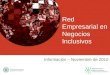 Red Empresarial en Negocios Inclusivos Información – Noviembre de 2010