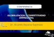 Dr. Ricardo Bayona Espinoza CONFERENCIA GLOBALIZACION Y COMPETITIVIDAD EMPRESARIAL