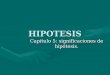 HIPOTESIS Capitulo 5: significaciones de hipótesis