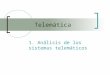 Telemática 1. Análisis de los sistemas telemáticos