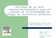 Enfermedades Infecciosas y Microbiología Clínica Utilidad de un test inmunocromatográfico para el cribado de la enfermedad de Chagas en asistencia primaria