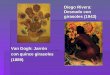 Diego Rivera: Desnudo con girasoles (1943) Van Gogh: Jarrón con quince girasoles (1889)