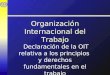 Organización Internacional del Trabajo Declaración de la OIT relativa a los principios y derechos fundamentales en el trabajo