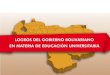 DATOS DE LA CONSTITUCIÓN DE VENEZUELA DE 1961 Y LA BOLIVARIANA DE 1999 EN MATERIA EDUCATIVA TEMA: EDUCACIÓN Constitución de 1961 Art. 55. La educación