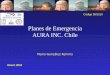 Planes de Emergencia AURA INC. Chile Mario González Kemnis Enero 2010 Código 59/2010