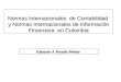 Normas Internacionales de Contabilidad y Normas Internacionales de Información Financiera en Colombia Eduardo A Posada Peñate