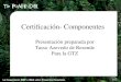 Autor: Tasso Azevedo / tasso@imaflora.org / P991117E Certificación- Componentes Presentación preparada por Tasso Azevedo de Rezende Para la GTZ