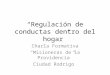 Regulación de conductas dentro del hogar Charla Formativa Misioneras de la Providencia Ciudad Rodrigo