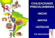 CIVILIZACIONESPRECOLOMBINAS-INCAS-MAYAS-AZTECAS Prof. Mónica Alfaro H