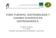 FORO TURISMO, SOSTENIBILIDAD Y CAMBIO CLIMATICO EN CENTROAMERICA La Ceiba, Honduras 11-13 Abril Comisión Centroamericana de Ambiente y Desarrollo