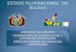 ESTADO PLURINACIONAL DE BOLIVIA MINISTERIO DE GOBIERNO VICEMINISTERIO DE DEFENSA SOCIAL Y SUSTANCIAS CONTROLADAS DIRECCION GENERAL DE SUSTANCIAS CONTROLADAS