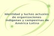 Identidad y luchas actuales de organizaciones indígenas y campesinas de América Latina
