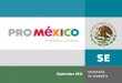 Septiembre 2011. Los objetivos de ProMéxico La Misión de ProMéxico Objetivos ProMéxico Promoción de Inversiones Promoción de Exportaciones Internaciona-