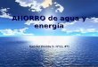 AHORRO de agua y energía Gabriel Pevida S. Nº11, 4ºC