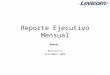 Reporte Ejecutivo Mensual Manual Revisión 1 Diciembre 2004