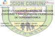 INSTITUTO DEPARTAMENTAL DE ACCION COMUNAL Y PARTICIPACION CIUDADANA DE CUNDINAMARCA GERENTE: JORGE EMILIO REY ÁNGEL SUBGERENTE: LUISA FERNANDA AGUIRRE