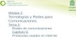 Módulo 2: Tecnologías y Redes para Comunicaciones Tema 2: Redes de comunicaciones Capítulo 9: Protocolos usados en Internet