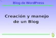 Presentacion: Blog en Wordpress