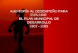 AUDITORÍA AL DESEMPEÑO PARA EVALUAR EL PLAN MUNICIPAL DE DESARROLLO 2007 - 2009