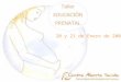 20 y 21 de Enero de 2007 Durante el periodo prenatal, el bebé siente, escucha, se comunica y construye las primeras bases de su salud, de su equilibrio