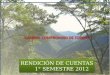 RENDICIÓN DE CUENTAS 1° SEMESTRE 2012. ALCALDIA MUNICIPAL DE VIANI- CUNDINAMARCA MUNICIPIO MODELO Y MUSICAL DE COLOMBIA. FERNANDO SALAMANCA MORENO ALCALDE