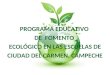 PROGRAMA EDUCATIVO DE FOMENTO ECOLÓGICO EN LAS ESCUELAS DE CIUDAD DEL CARMEN, CAMPECHE