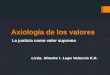 Axiología de los valores La justicia como valor supremo Licda. Ninette I. Lugo Valencia E.D