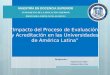 Presentación de Evaluación y Acreditación de las Universidades de América Latina