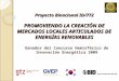 Proyecto Binacional ID/772 PROMOVIENDO LA CREACIÓN DE MERCADOS LOCALES ARTICULADOS DE ENERGÍAS RENOVABLES Ganador del Concurso Hemisférico de Innovación
