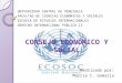 CONSEJO ECONÓMICO Y SOCIAL Realizado por: Marcia C. Gamallo UNIVERSIDAD CENTRAL DE VENEZUELA FACULTAD DE CIENCIAS ECONÓMICAS Y SOCIALES ESCUELA DE ESTUDIOS
