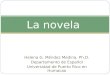 Helena G. Méndez Medina, Ph.D. Departamento de Español Universidad de Puerto Rico en Humacao La novela