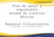 Plan de apoyo y seguimiento Unidad de Ciencias Básicas Regional Villavicencio Coordinador: Ing. Geny Cárdenas García