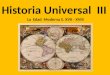 Historia Universal III La Edad Moderna S. XVII - XVIII